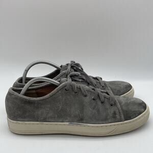 Mens 10.5 Vince Copeland Gray Suede Leather Inside Casual Dressy Sneakers Shoes
